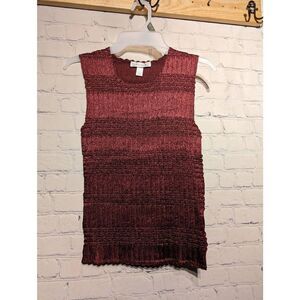 Dress Barn silky stretchy fitted tank top size small